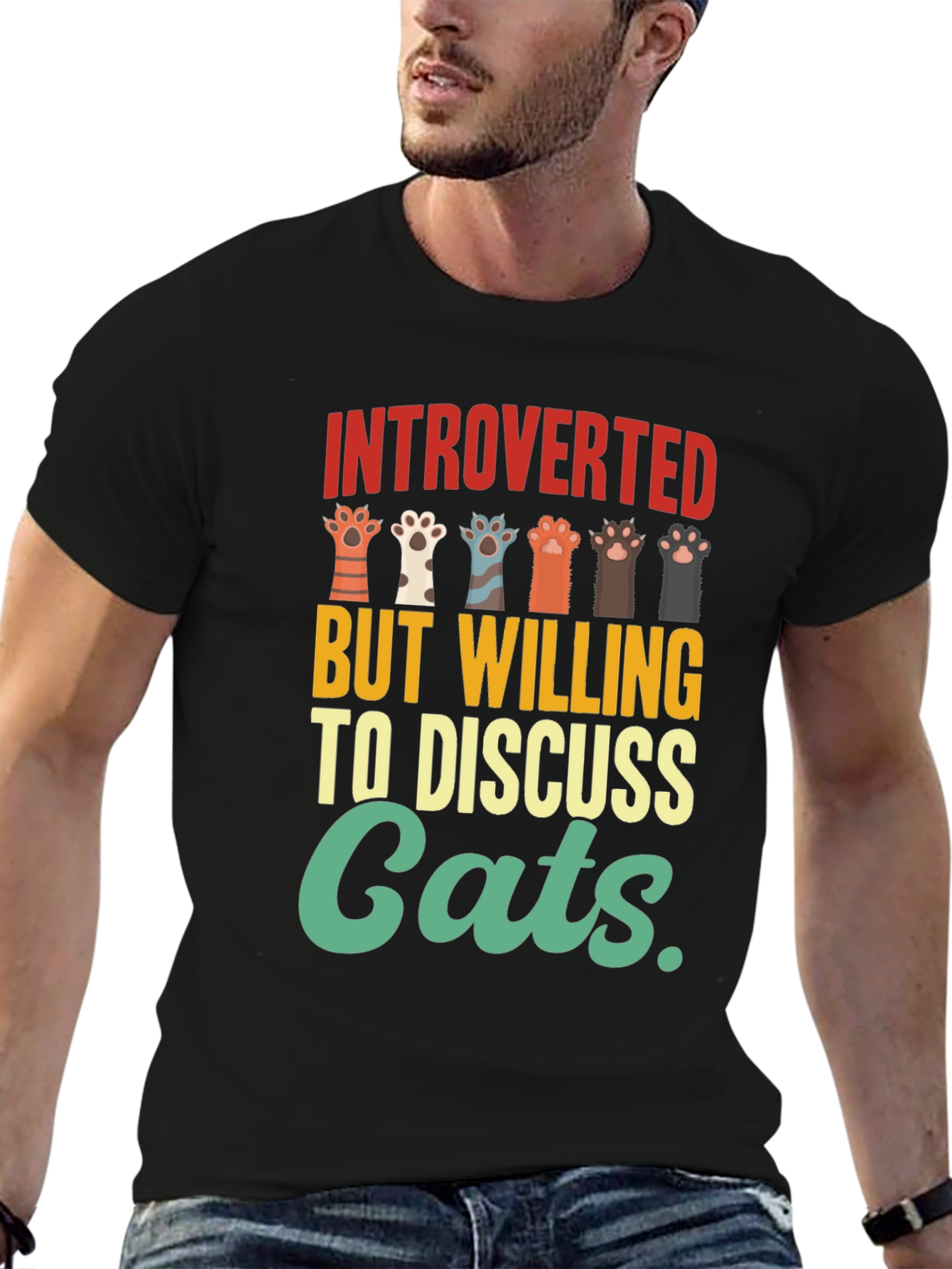 Introverted Cat Lover T-Shirt