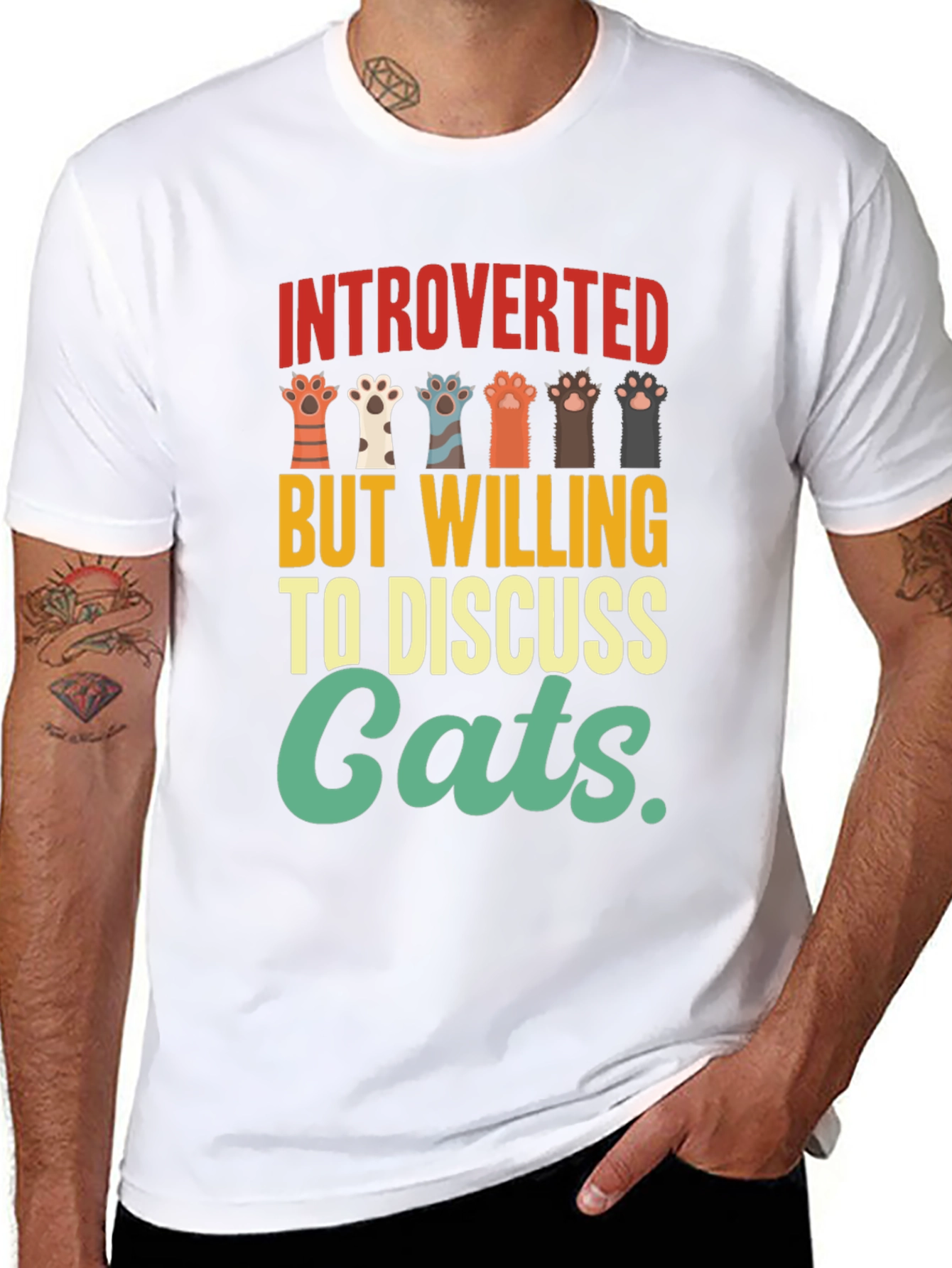 Introverted Cat Lover T-Shirt