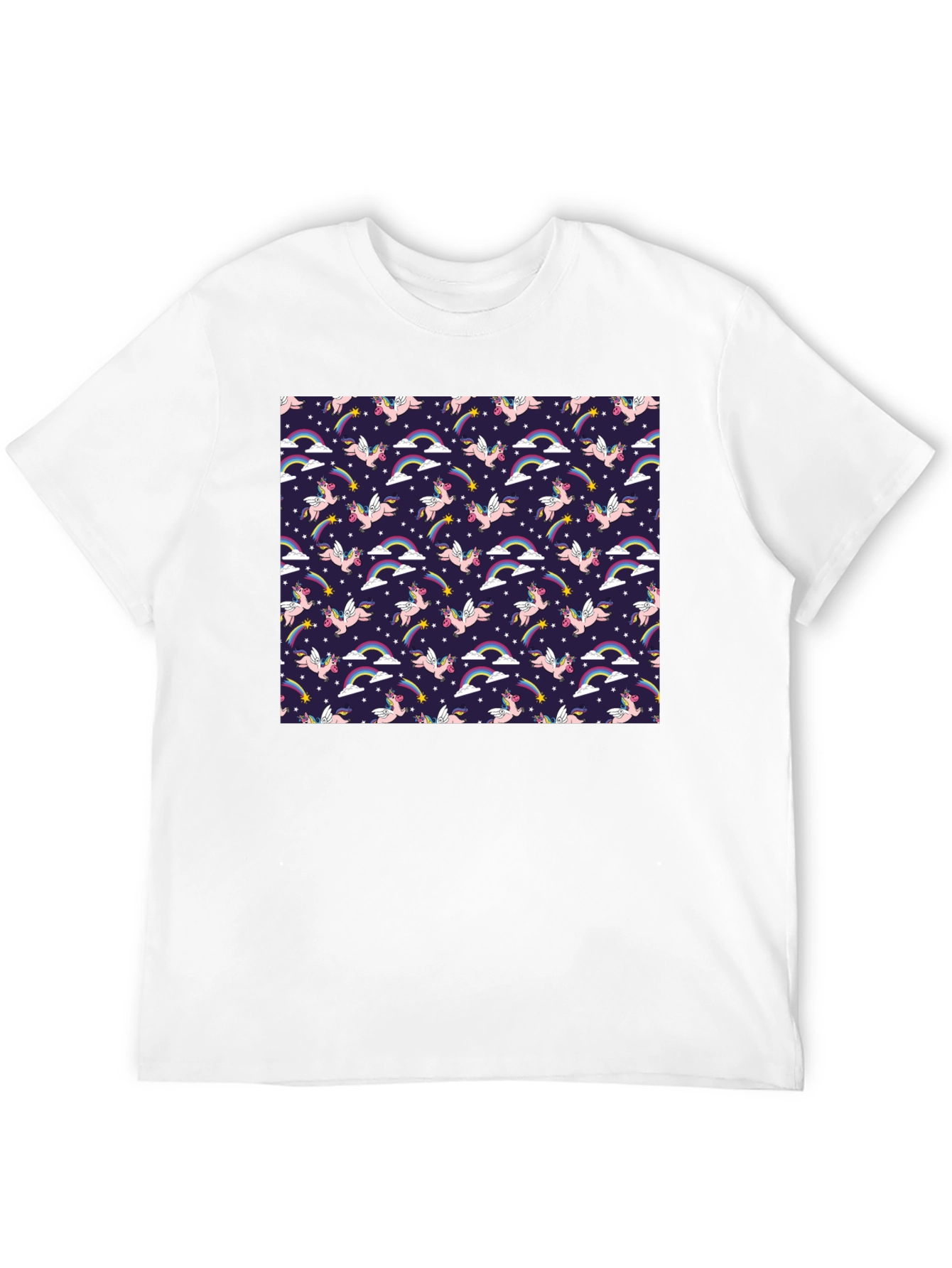 Unicorn Rainbow Starry Pattern Tee