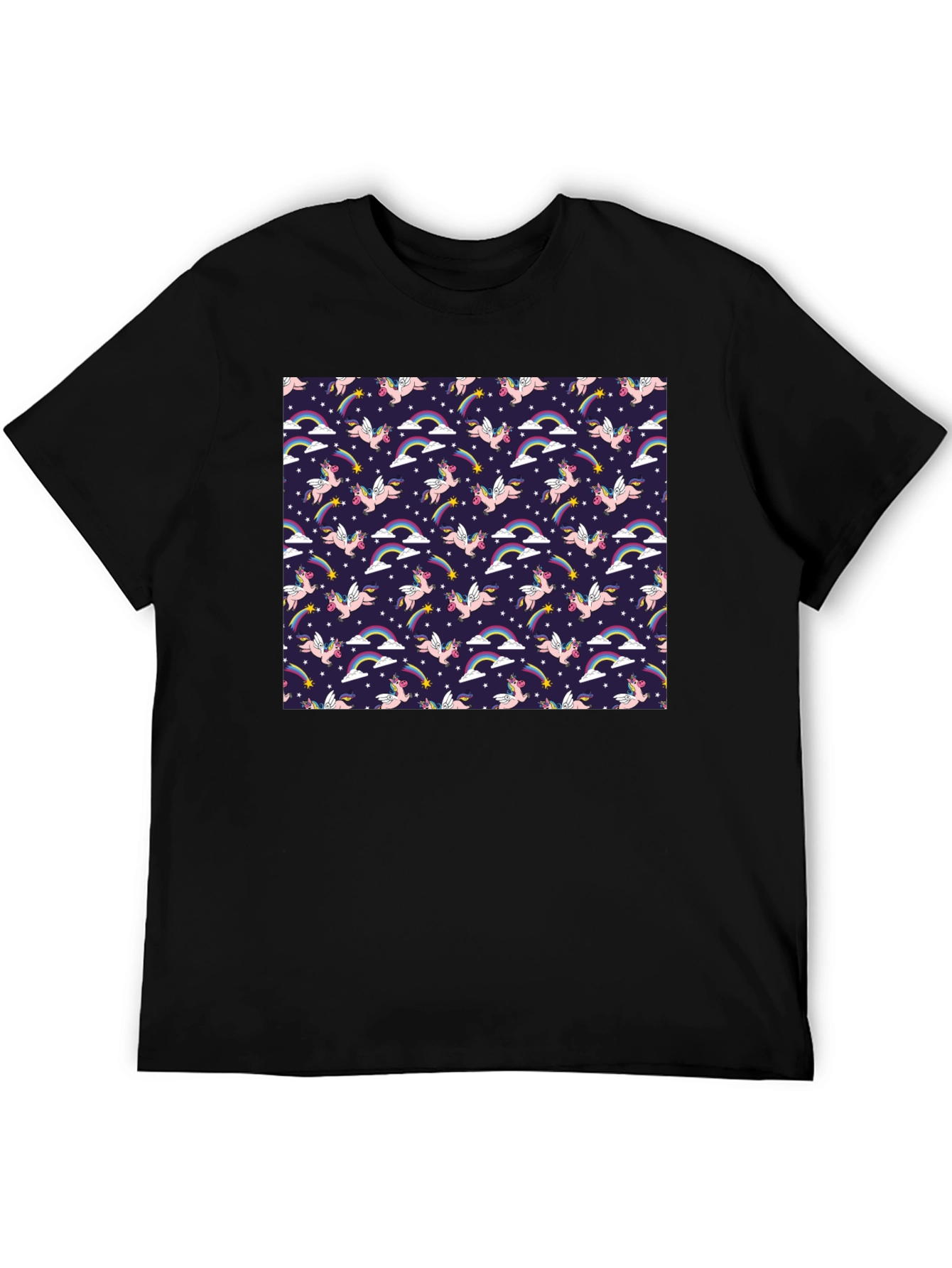 Unicorn Rainbow Starry Pattern Tee