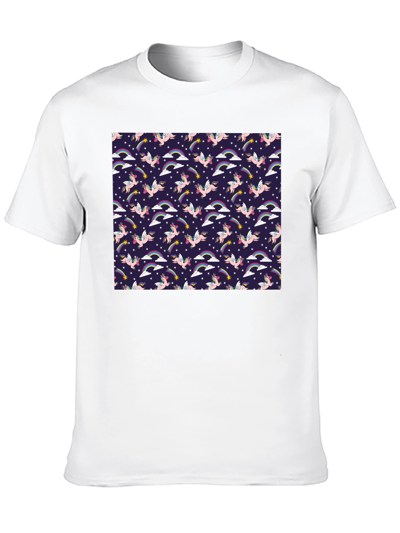 Unicorn Rainbow Starry Pattern Tee
