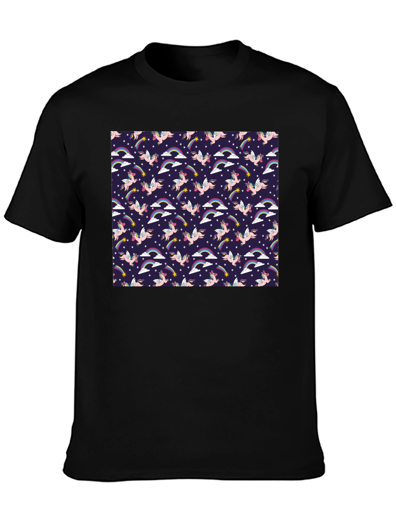 Unicorn Rainbow Starry Pattern Tee