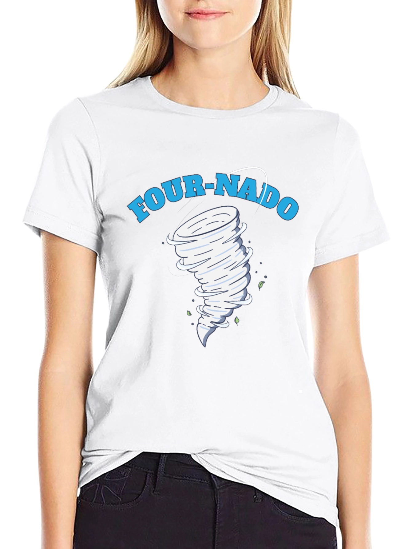 Four-Nado Graphic T-Shirt Novelty Design