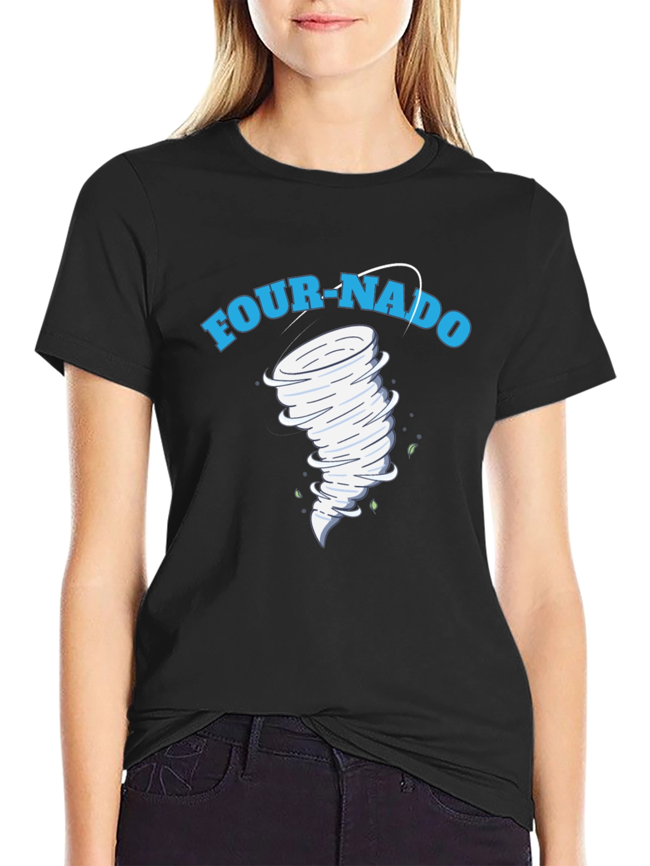 Four-Nado Graphic T-Shirt Novelty Design