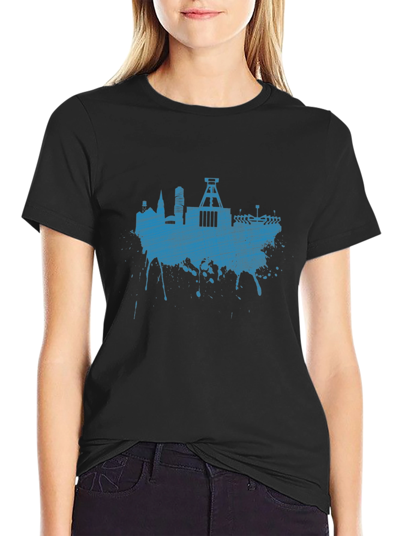 Urban Ink Skyline T-Shirt - Mens