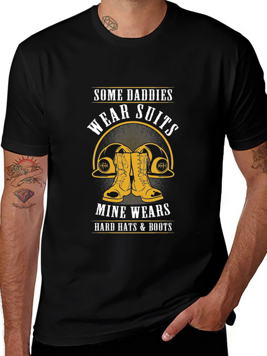 Daddy Hard Hat & Boots Graphic Tee