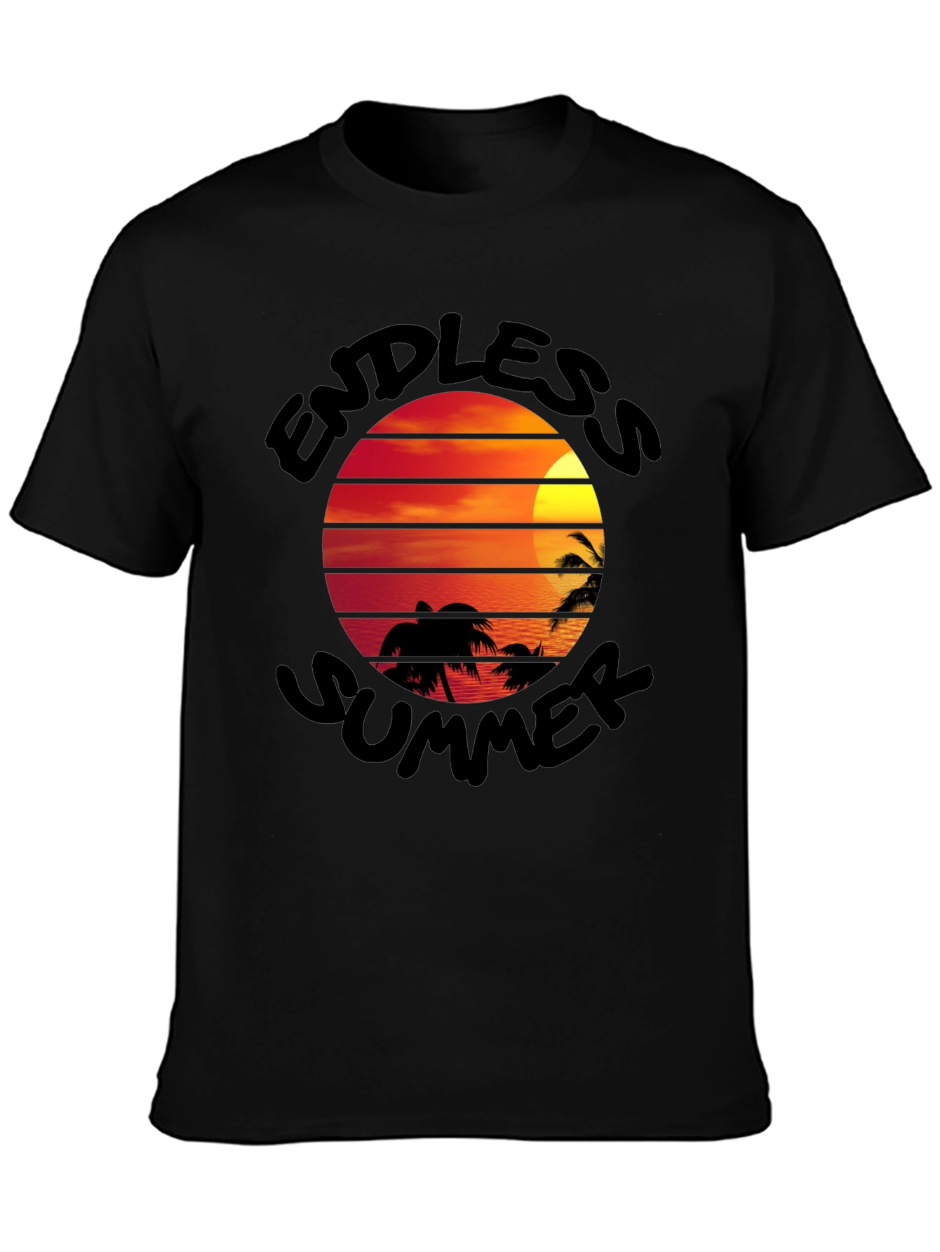 Endless Summer Black T-Shirt