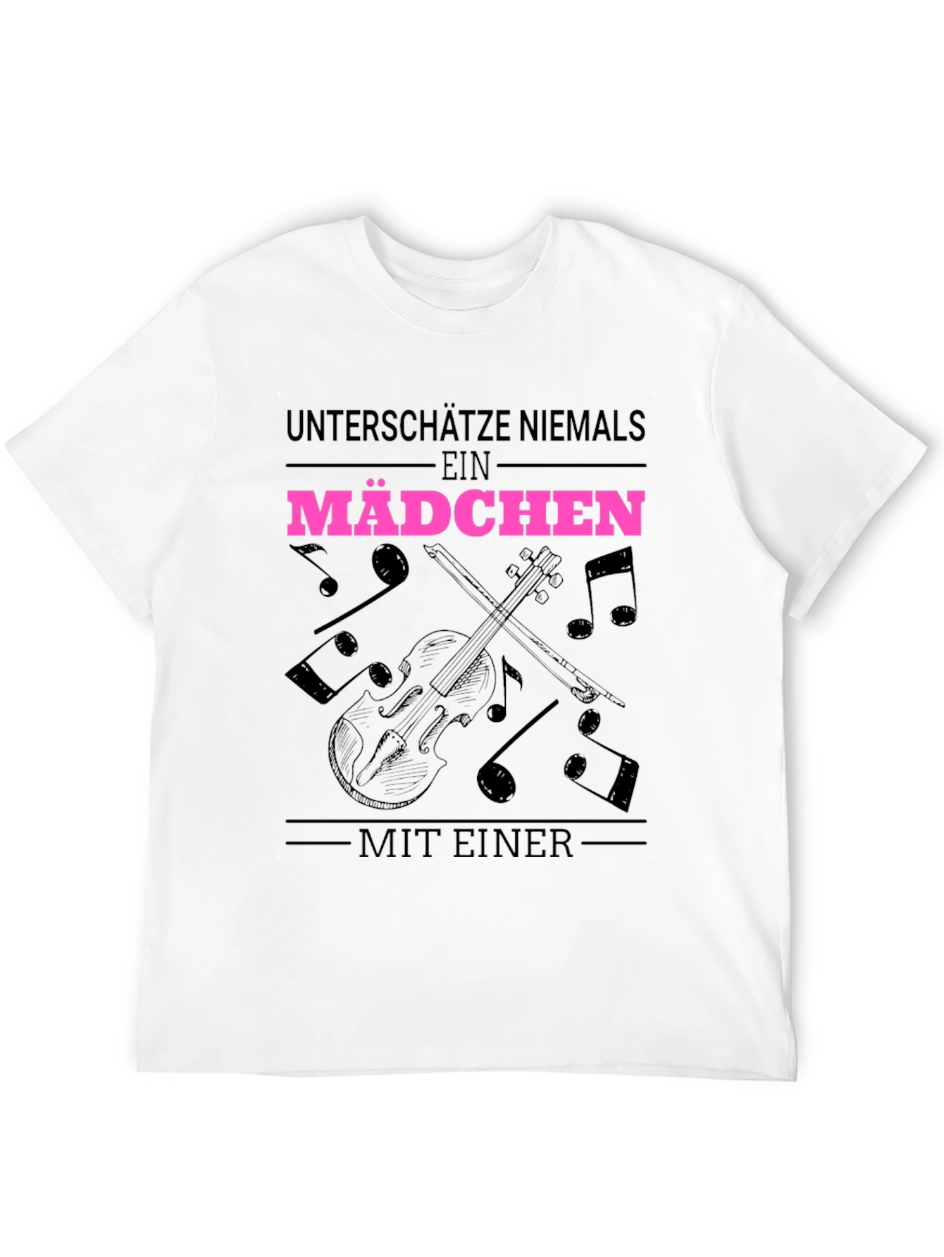 Unterschätze Niemals Ein Mädchen T-Shirt