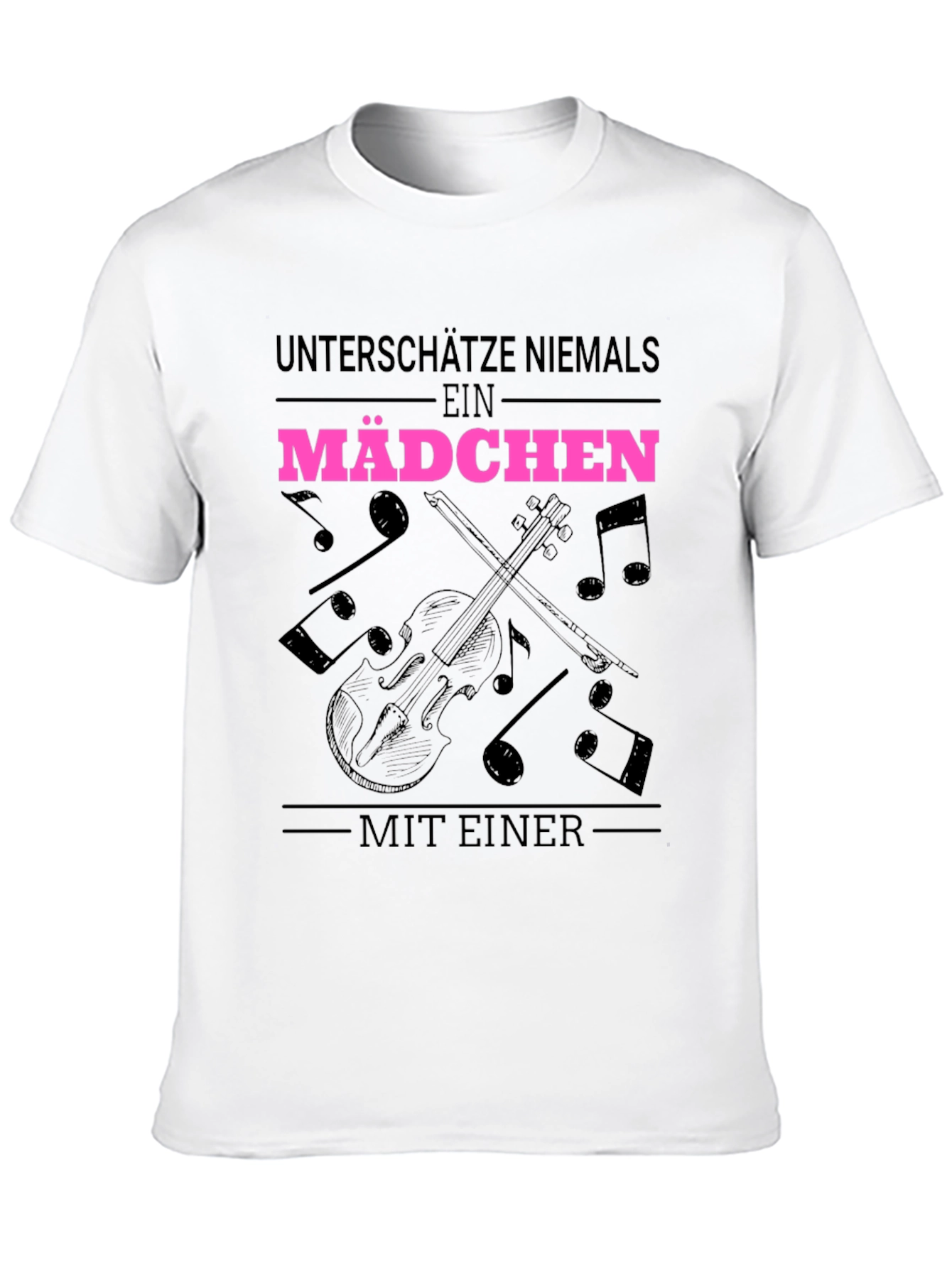 Unterschätze Niemals Ein Mädchen T-Shirt