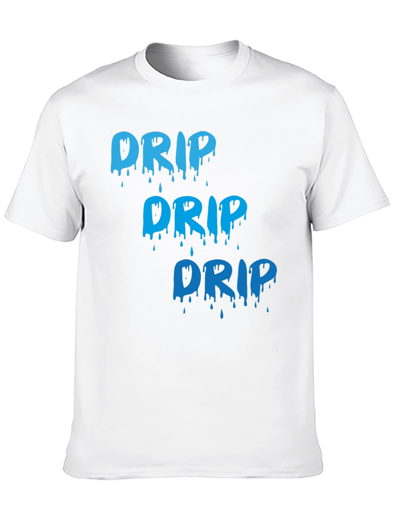 Mens Black Drip Graphic Tee