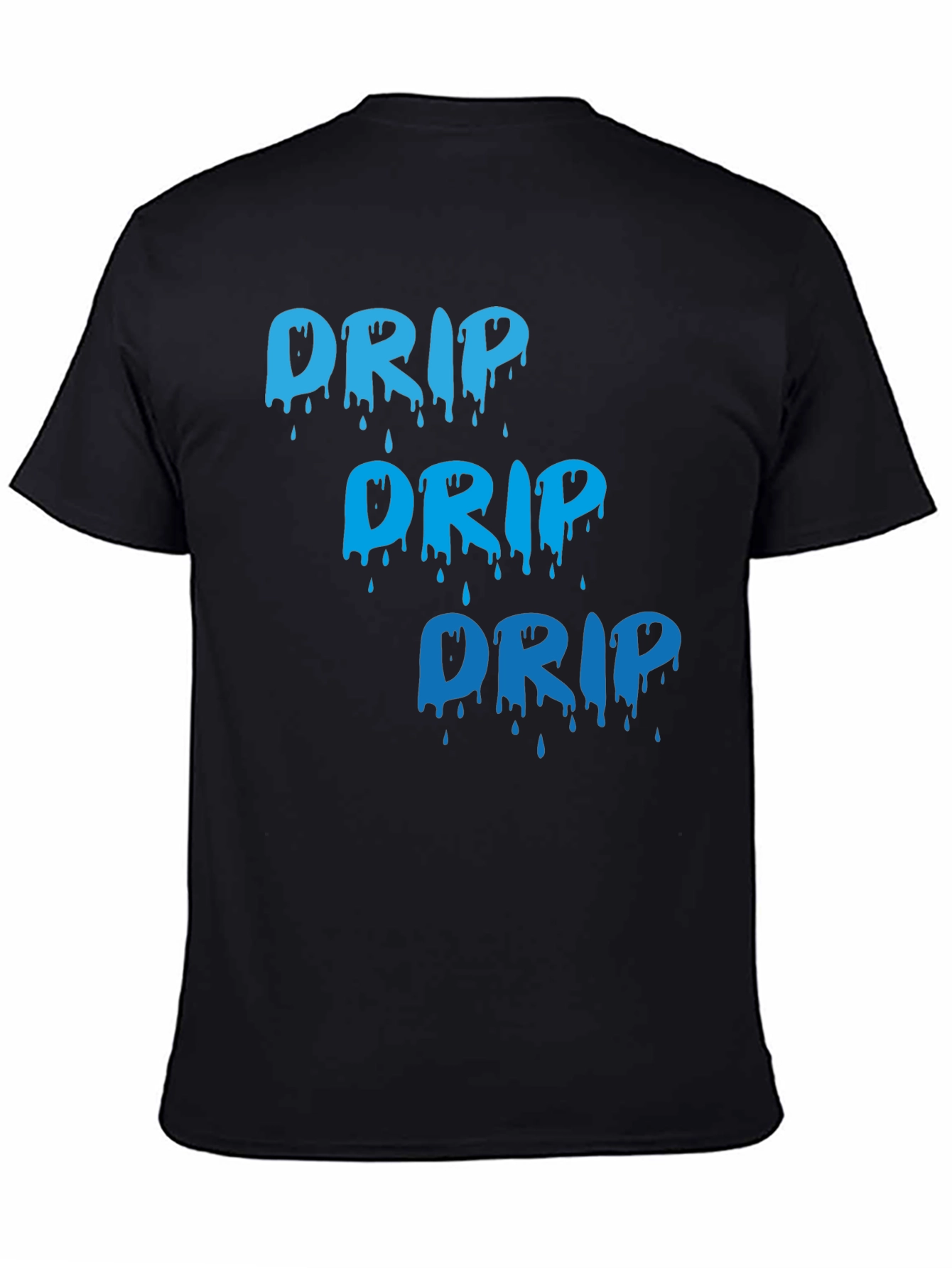 Mens Black Drip Graphic Tee