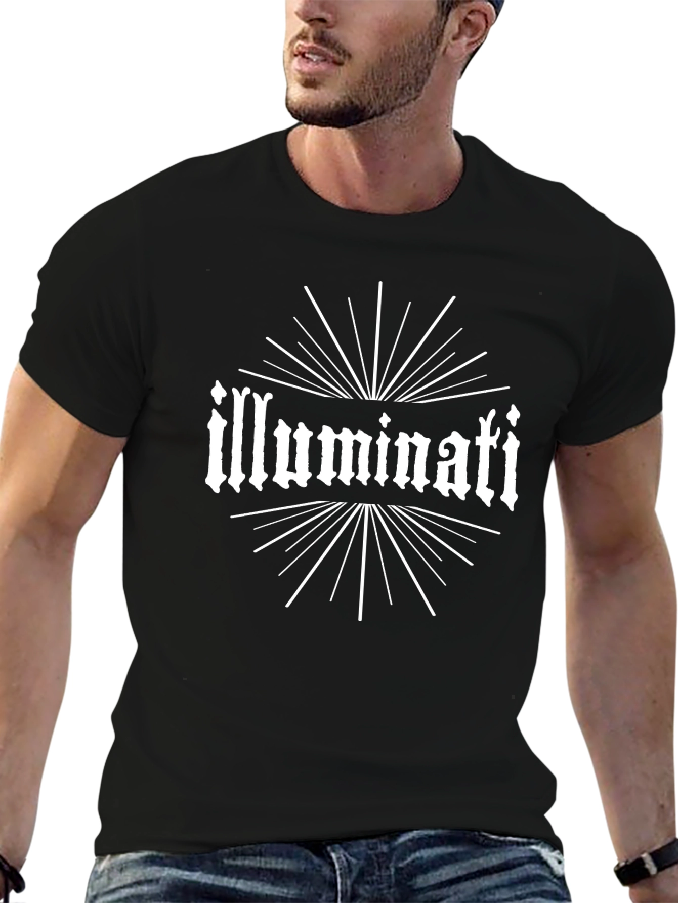 Illuminati Graphic Black T-Shirt