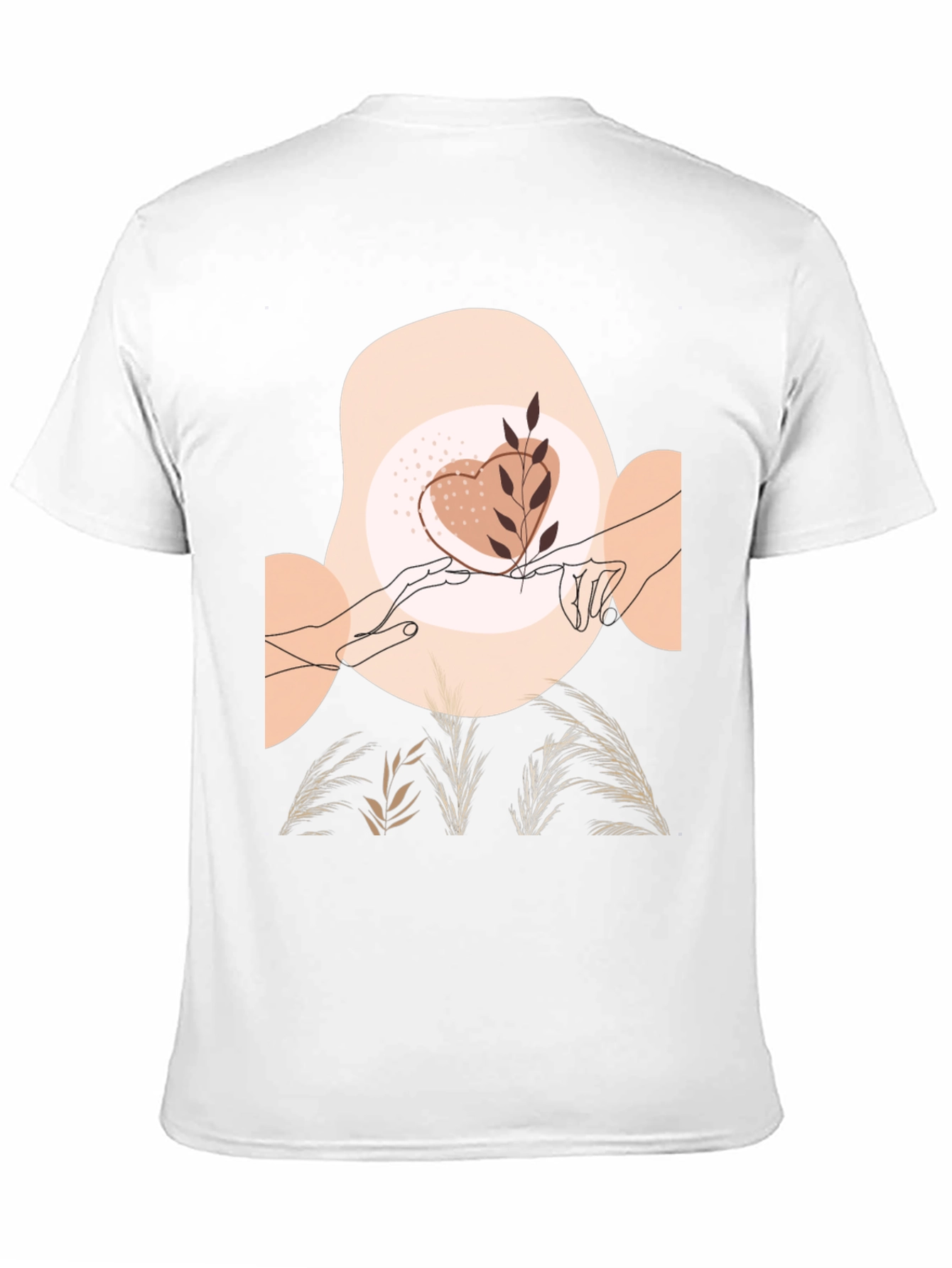 Artistic Graphic Tee - Love & Nature Design