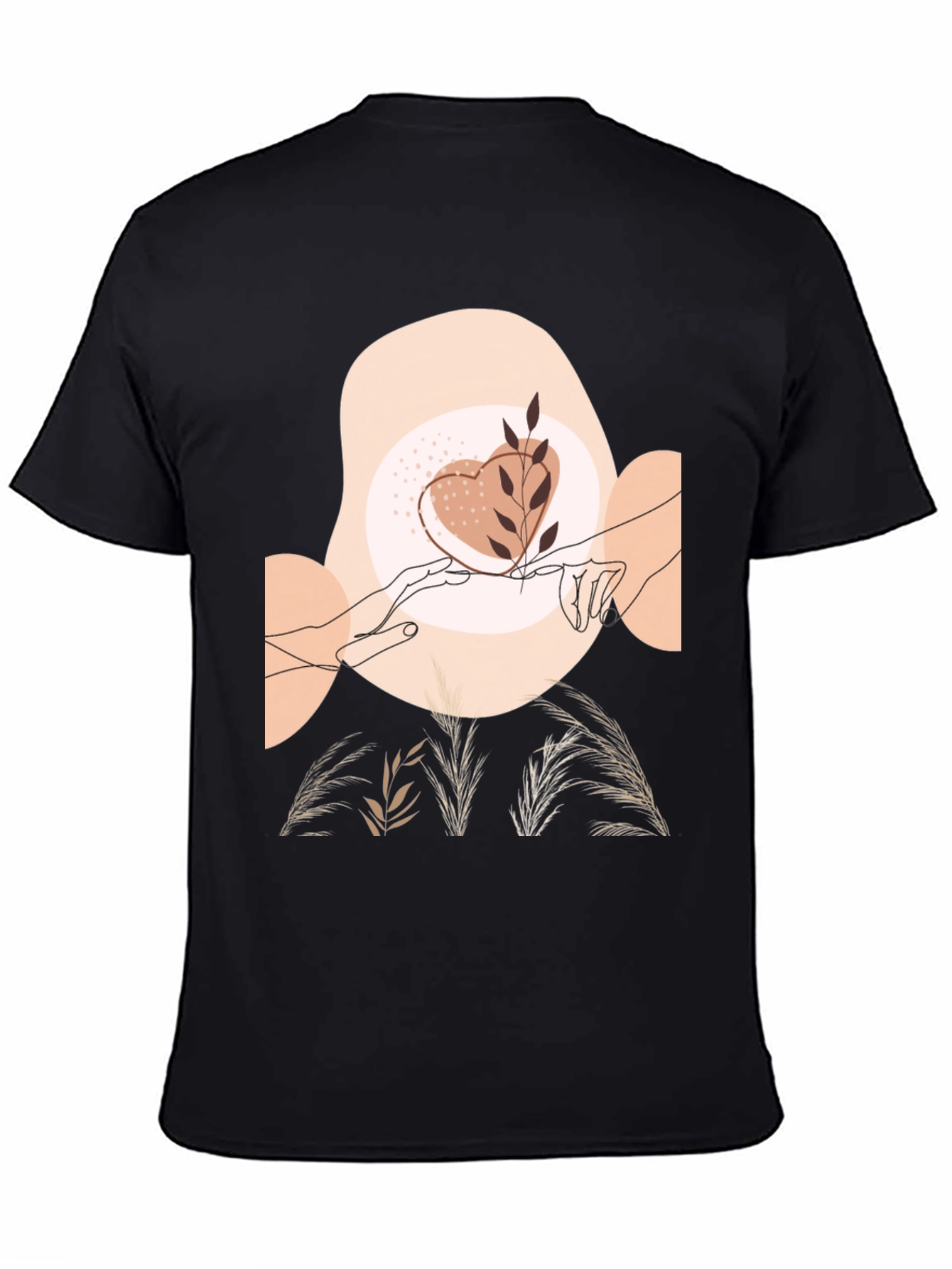 Artistic Graphic Tee - Love & Nature Design