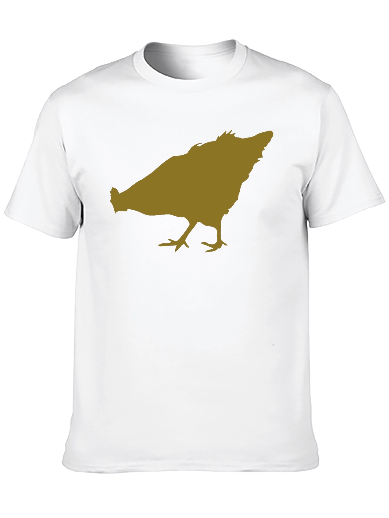 Chicken Silhouette Black T-Shirt