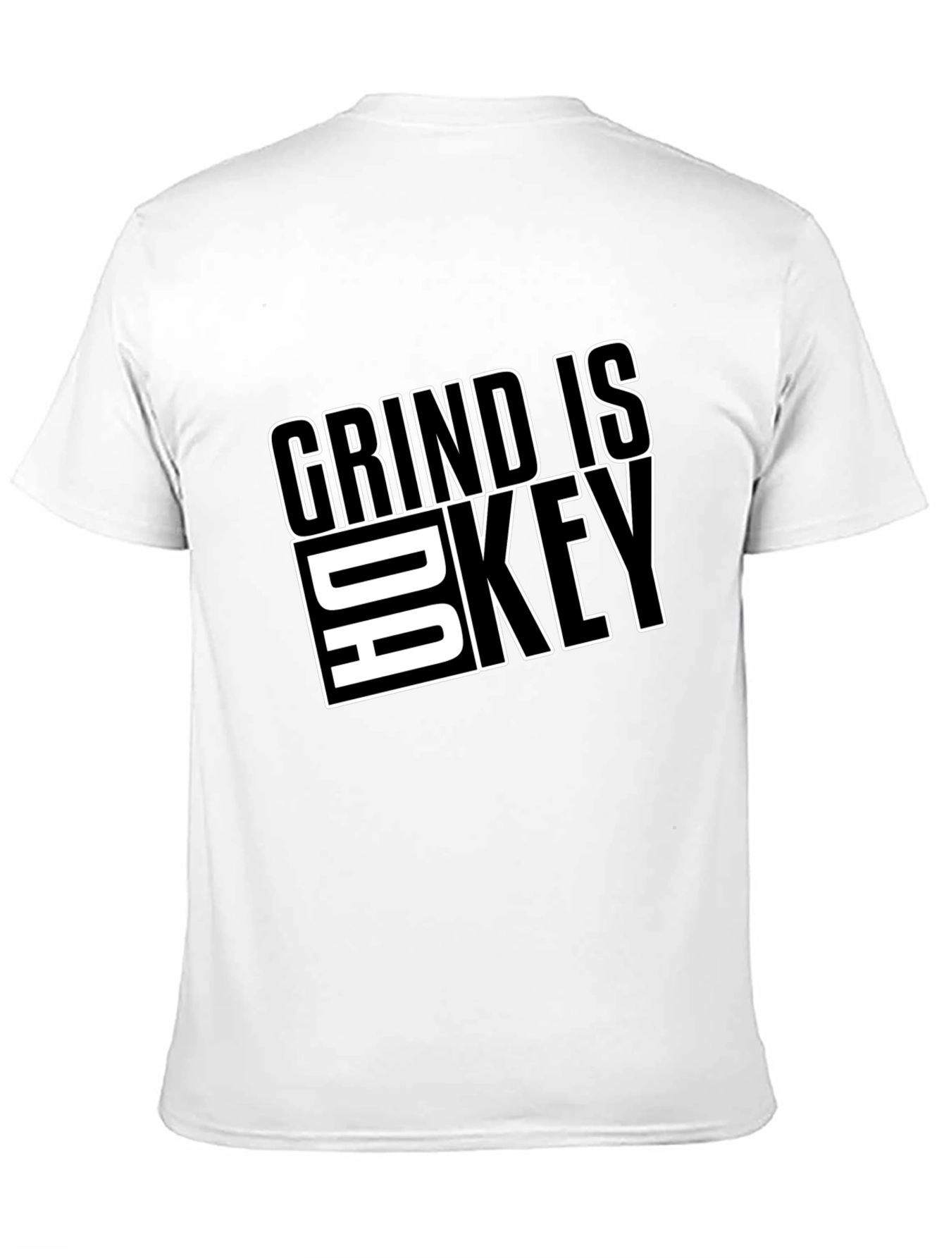 Grind is Da Key Black Graphic Tee