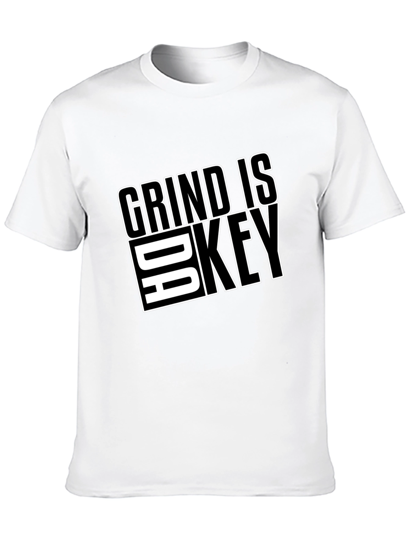 Grind is Da Key Black Graphic Tee
