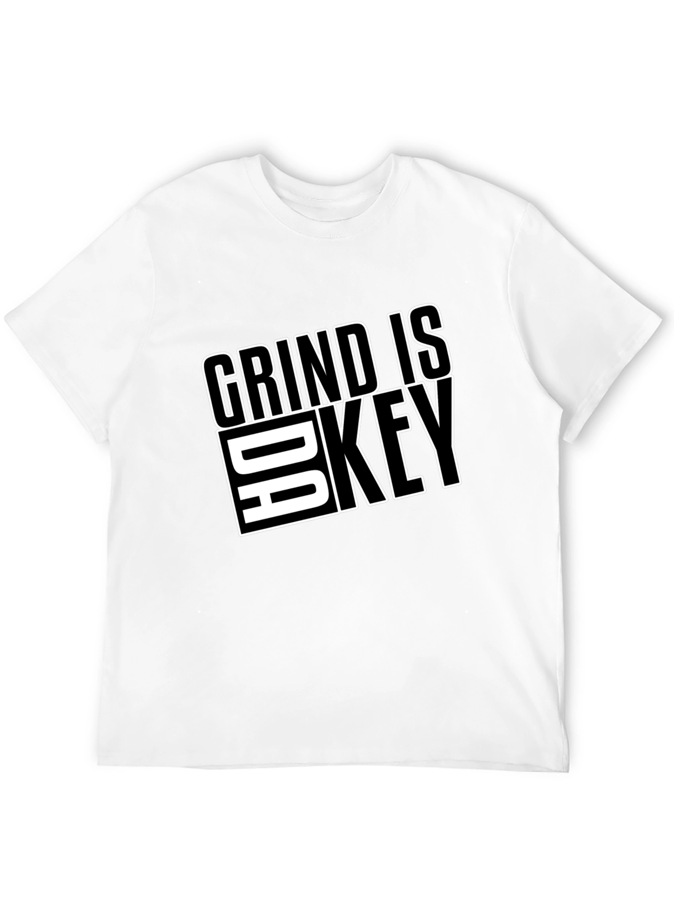 Grind is Da Key Black Graphic Tee