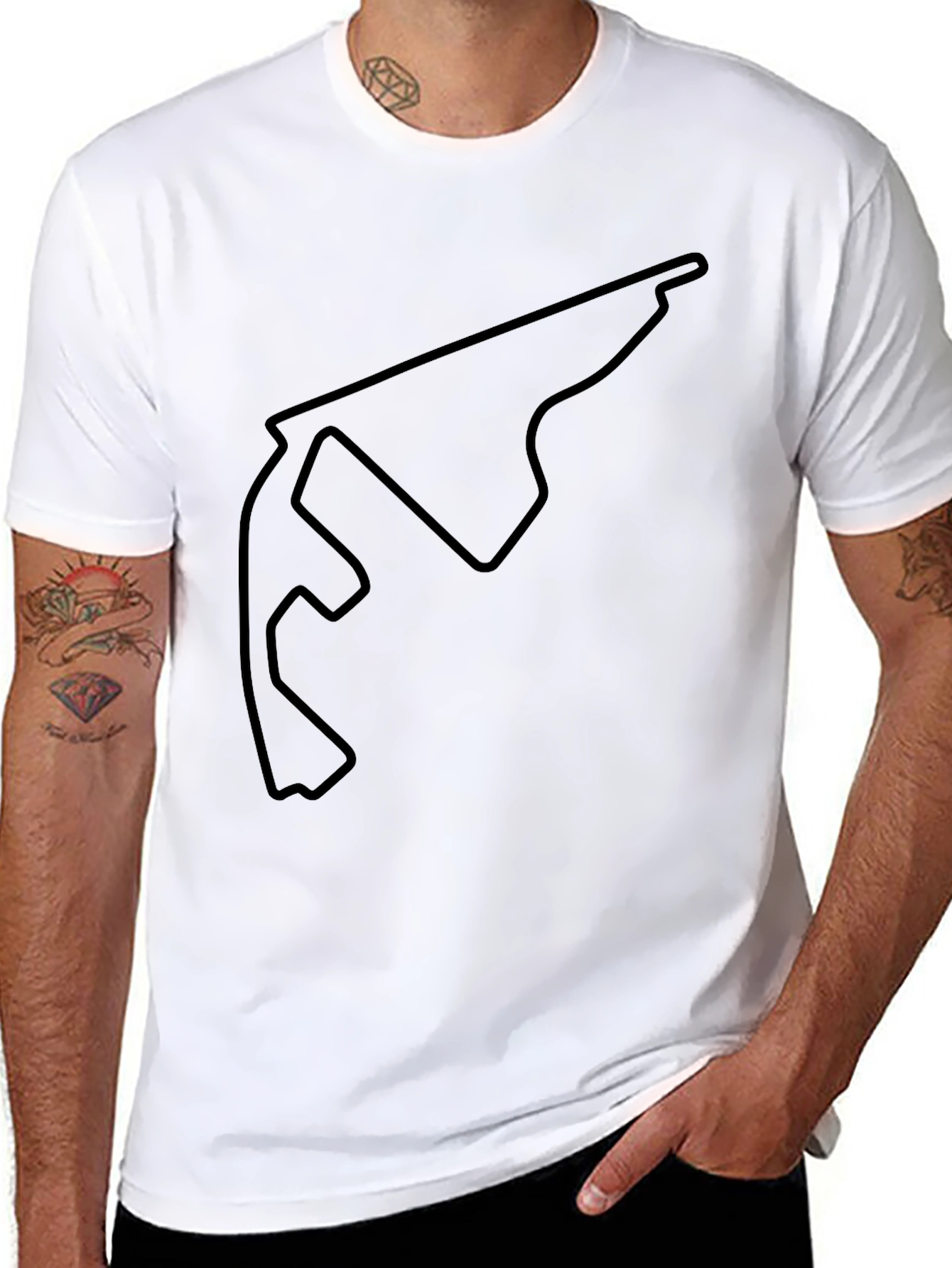 Formula Race Track Outline T-Shirt