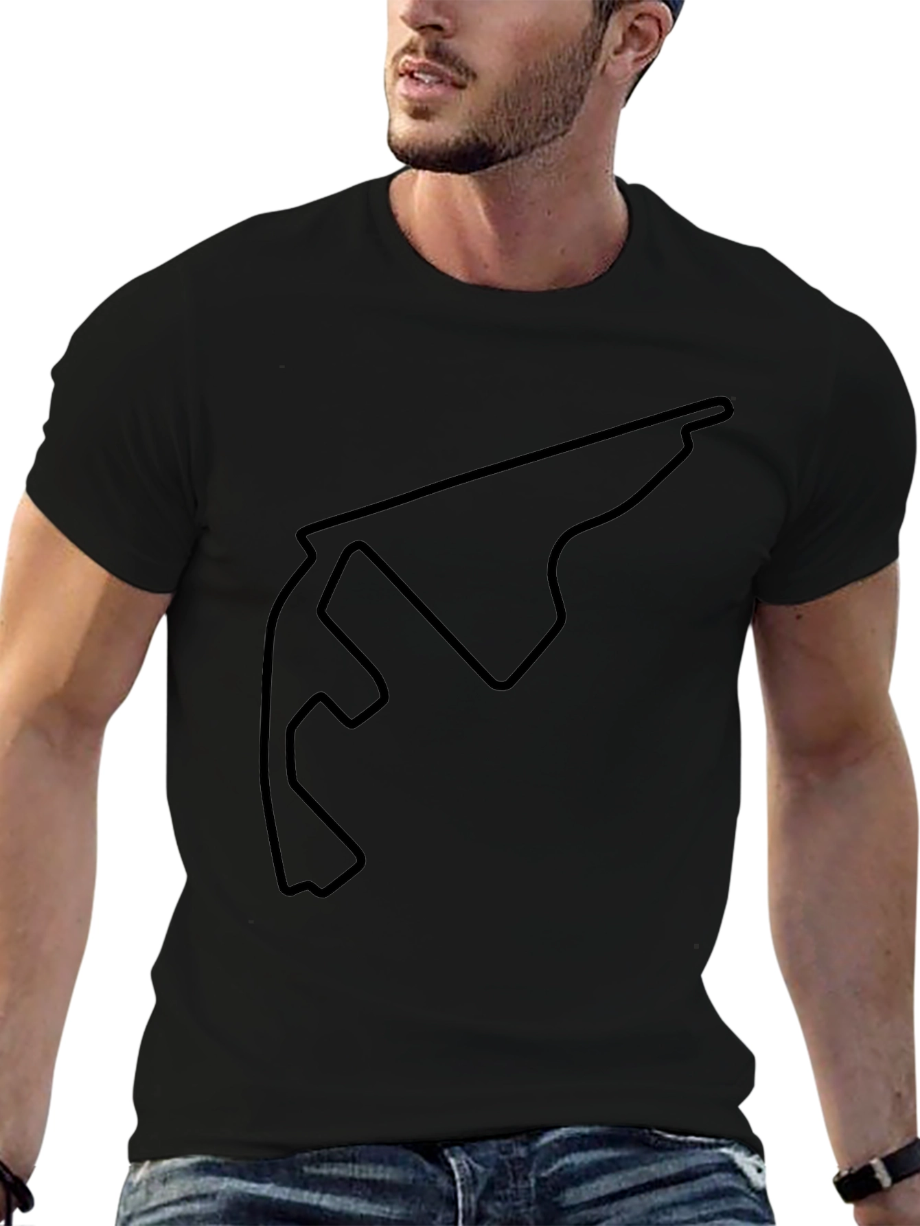 Formula Race Track Outline T-Shirt