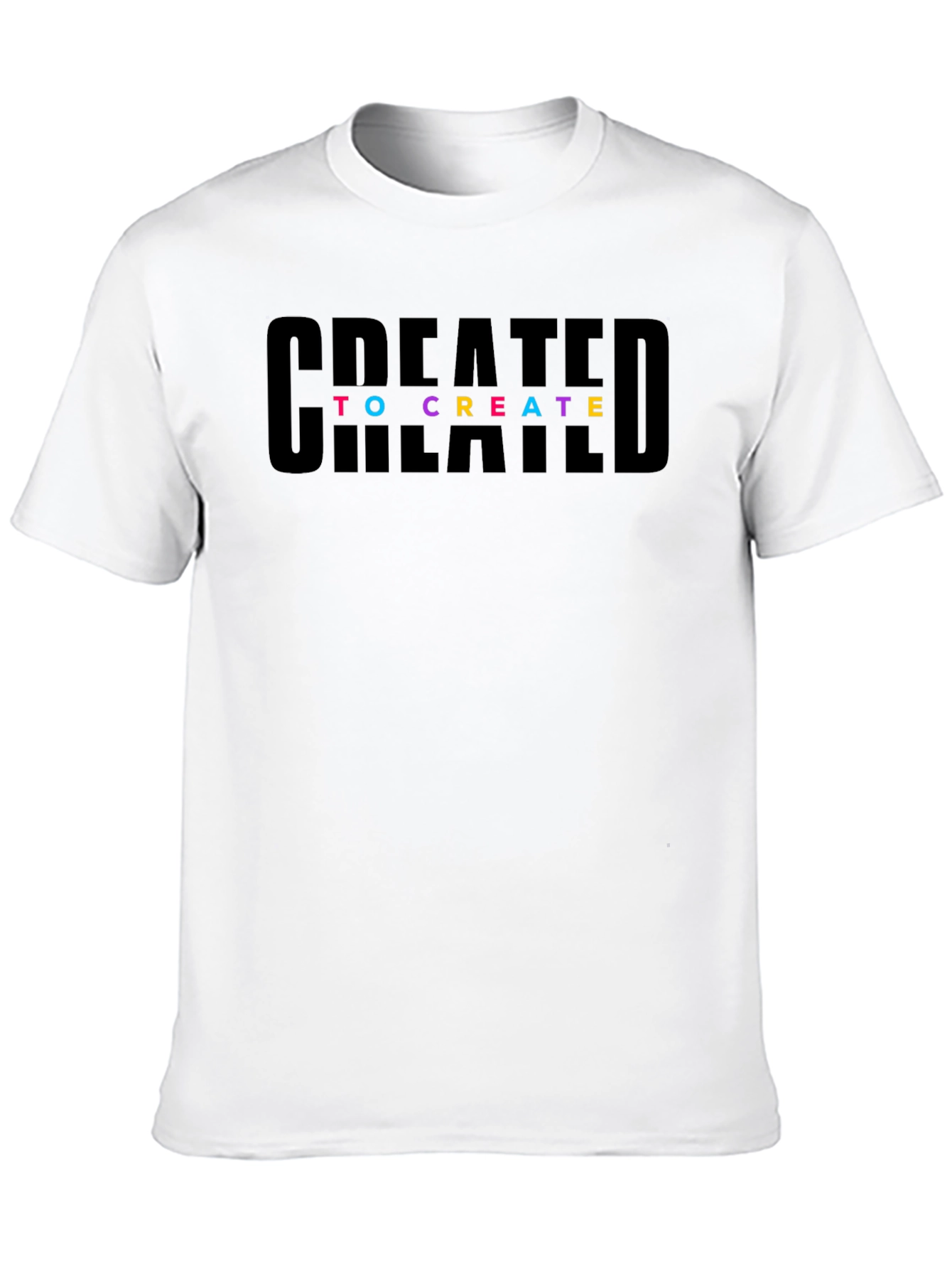 Created to Create Graphic Black T-Shirt