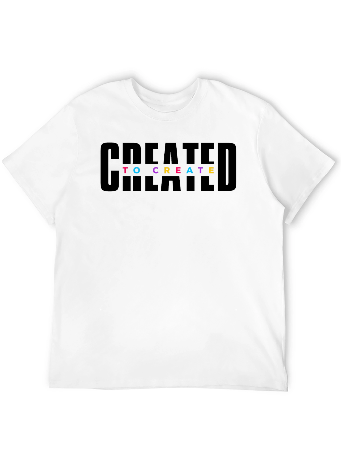 Created to Create Graphic Black T-Shirt
