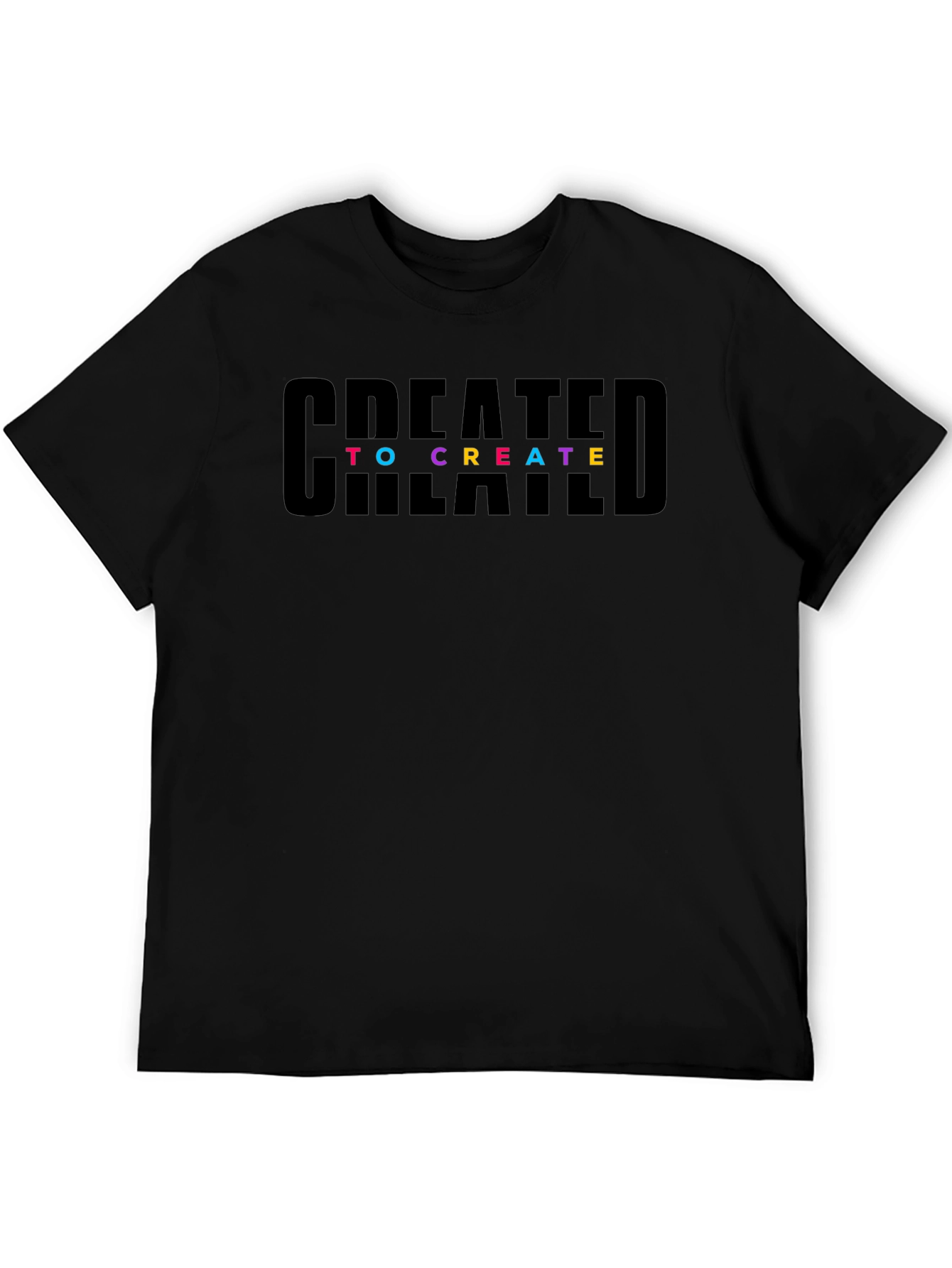 Created to Create Graphic Black T-Shirt