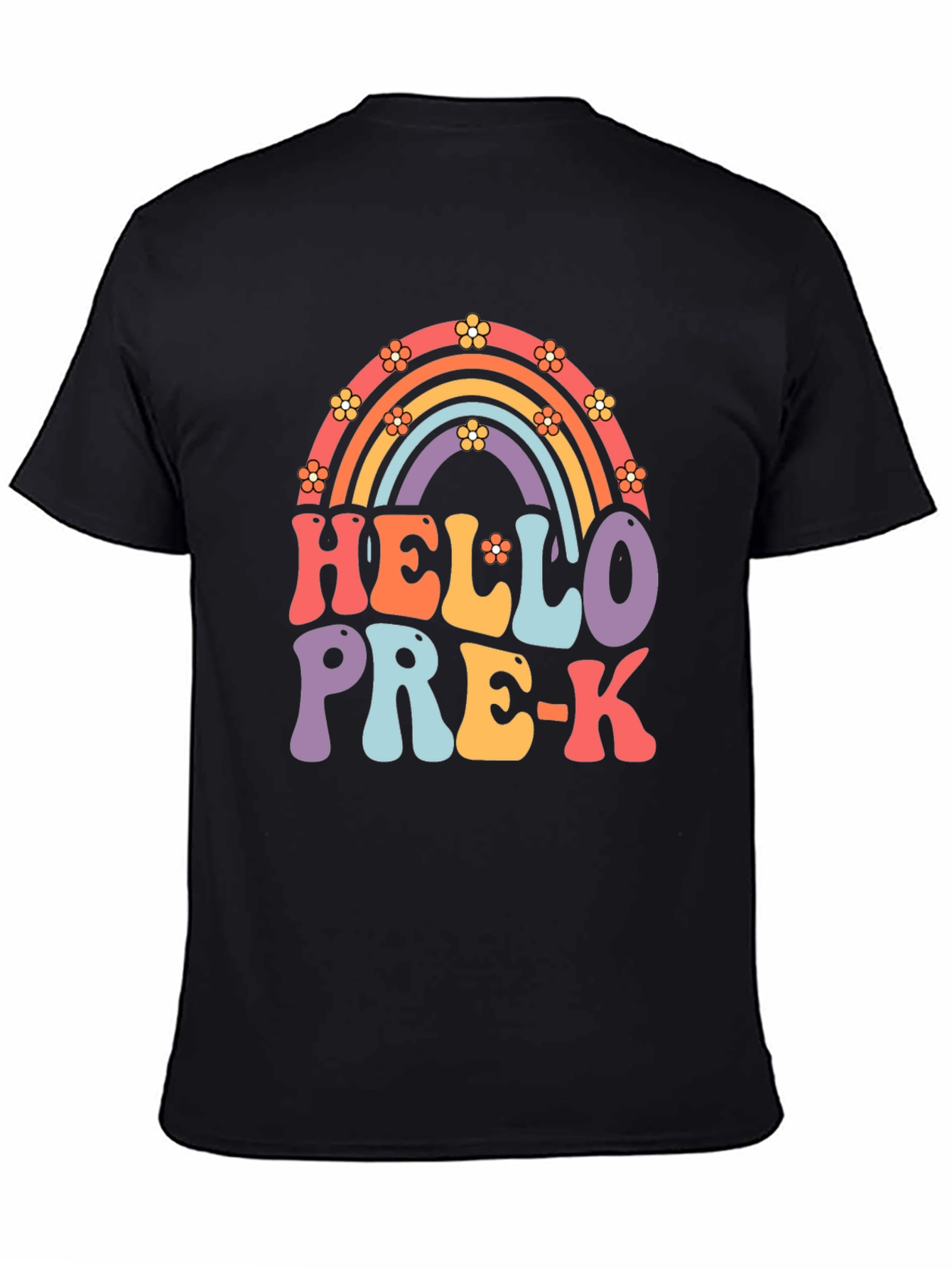 Hello Pre-K Rainbow Teacher T-Shirt