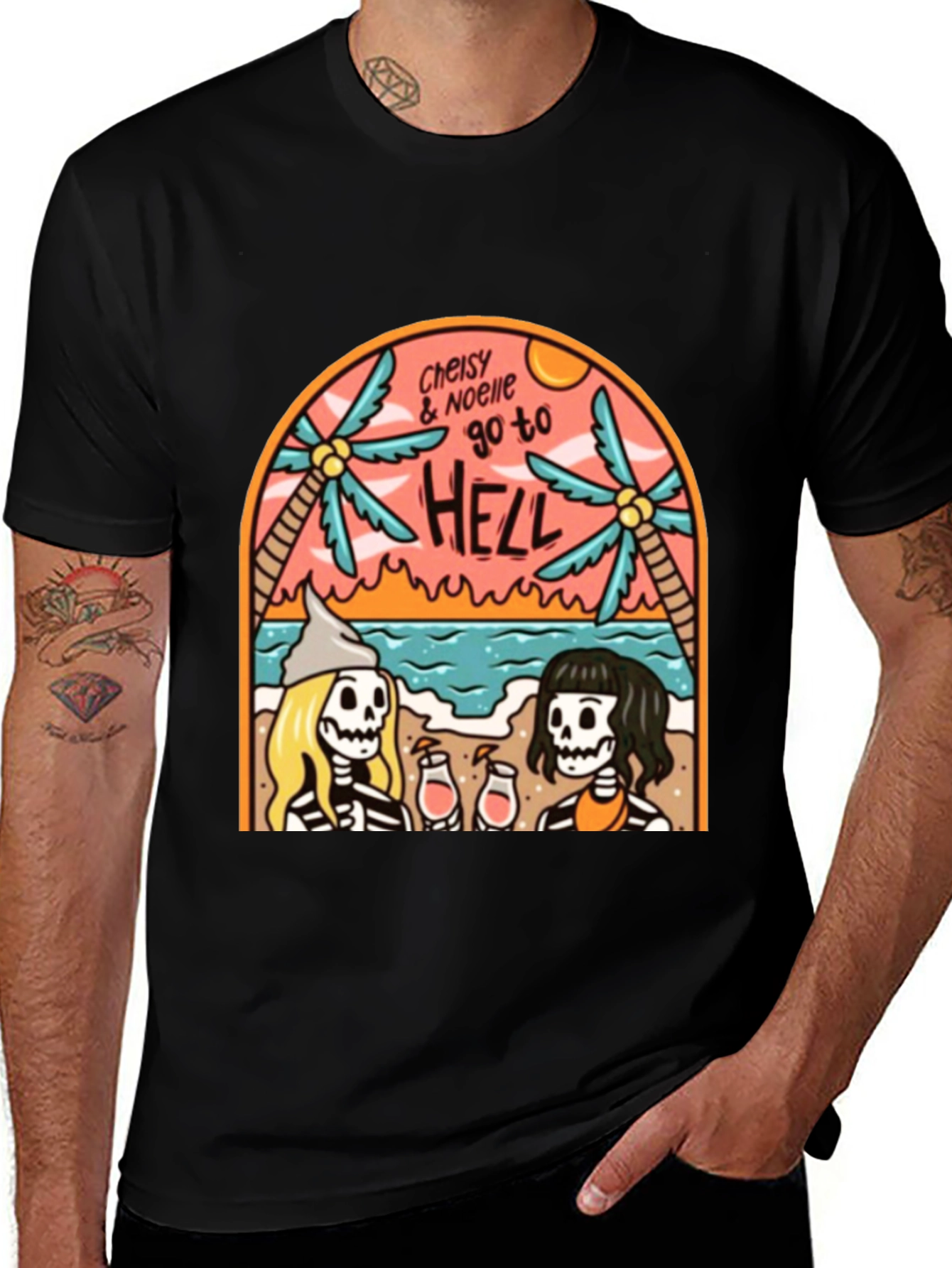 Cheisy & Noelle Go To HELL T-Shirt