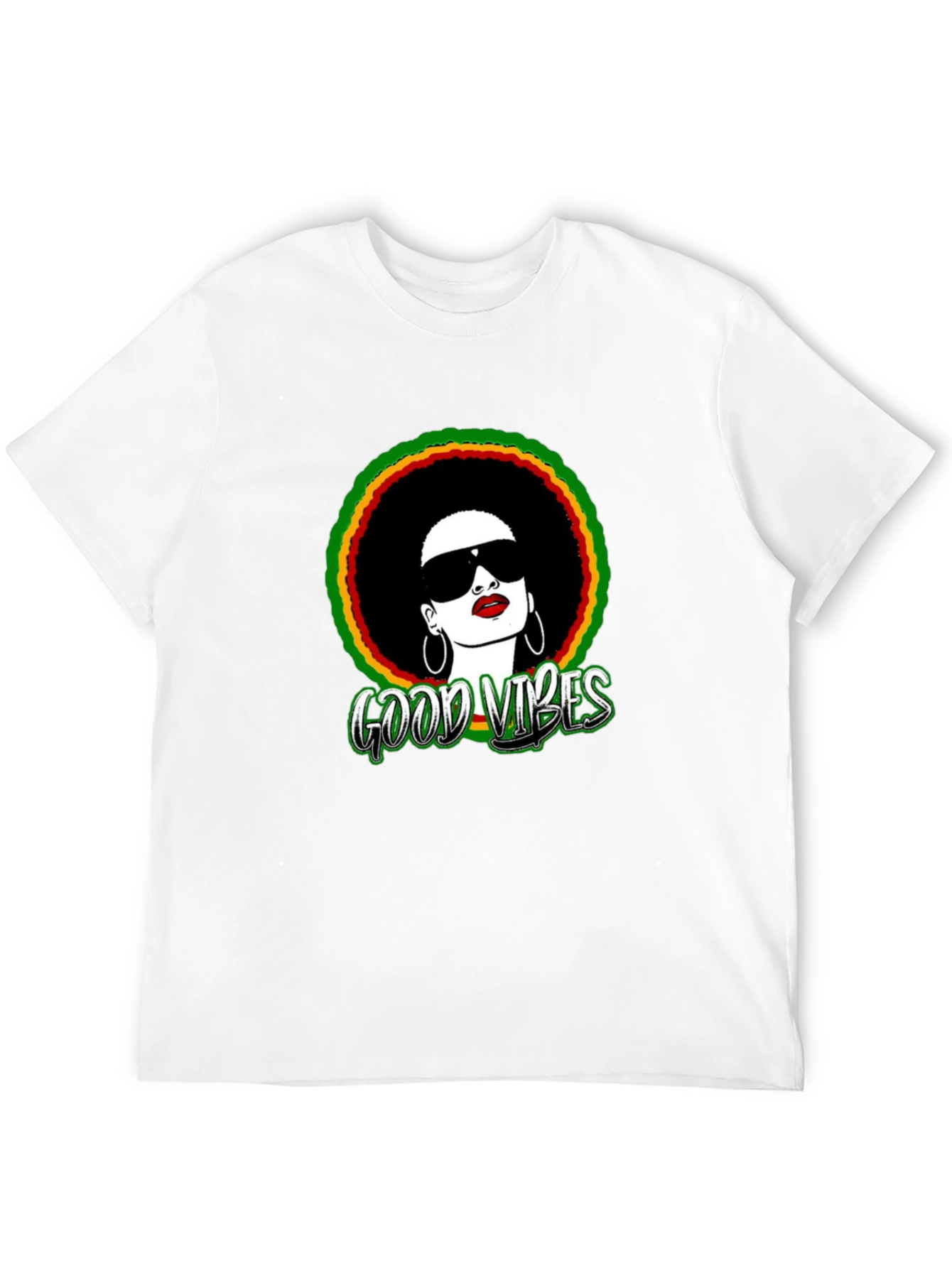 Rasta Afro Good Vibes T-Shirt