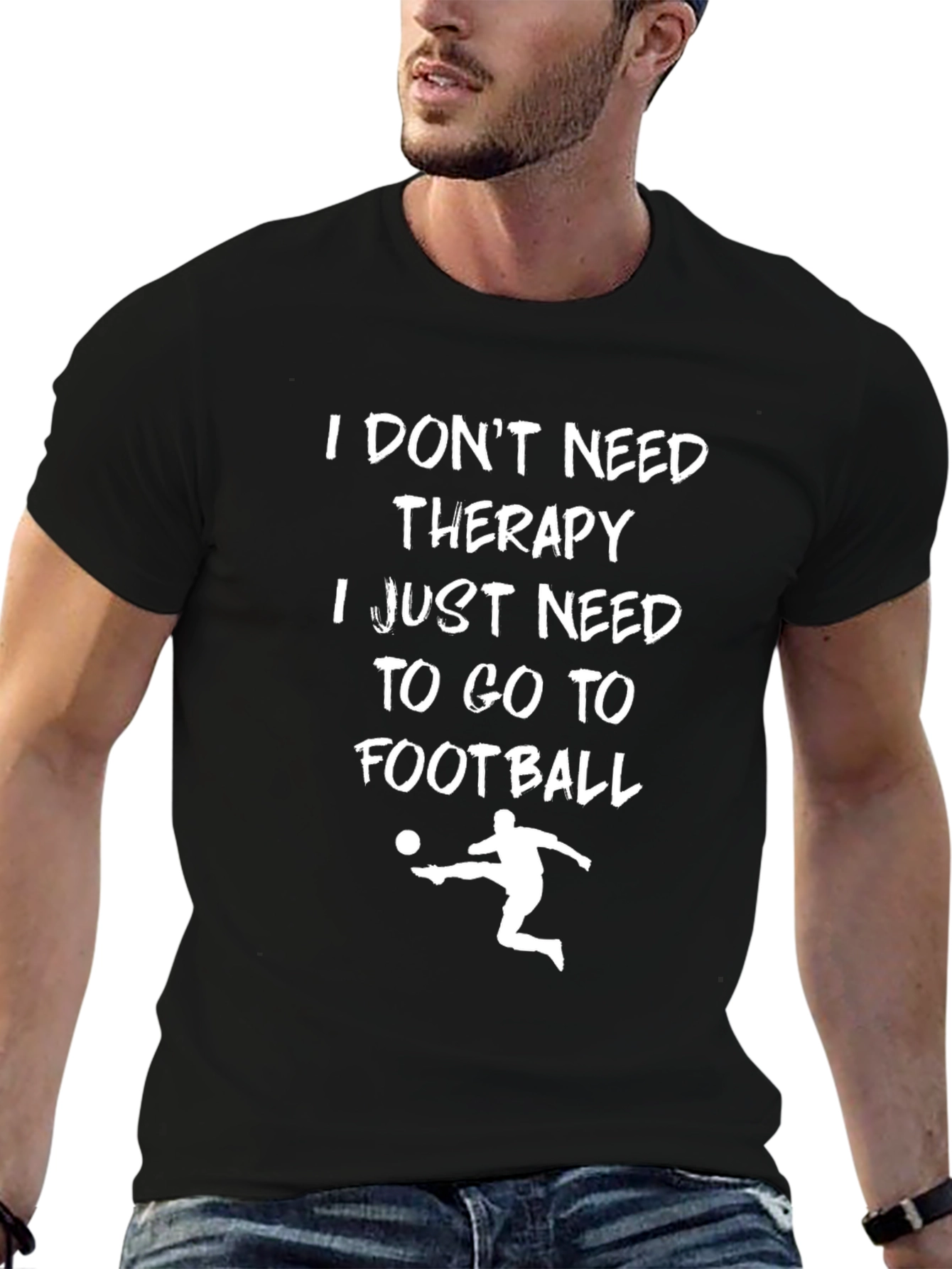 Funny Football Therapy T-Shirt