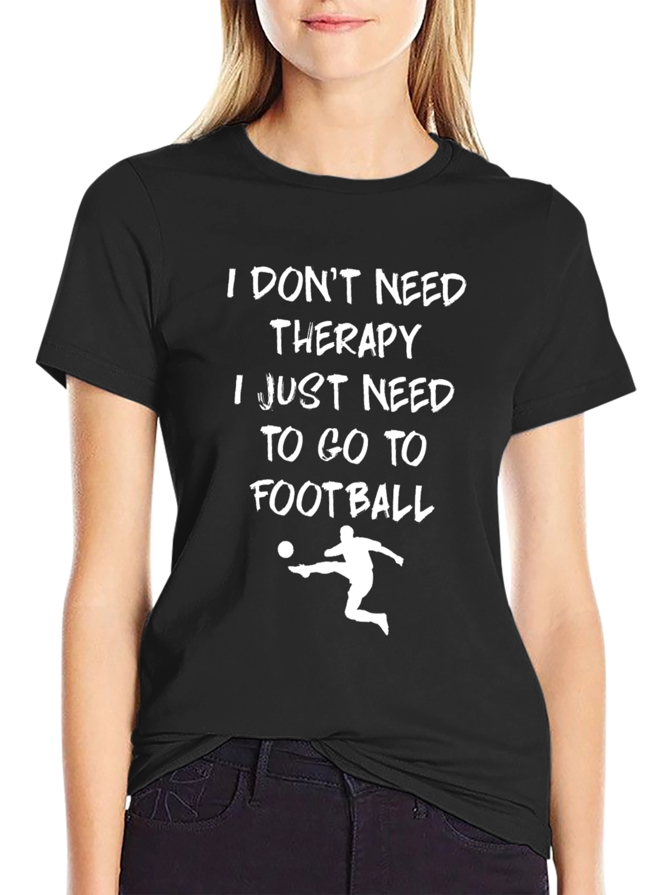 Funny Football Therapy T-Shirt